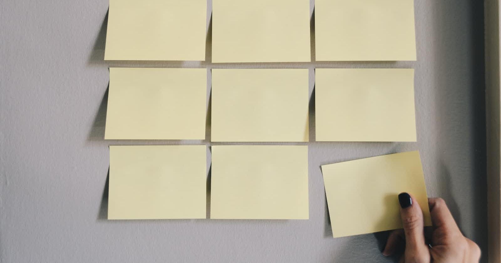 How to use sticky notes Effectively?