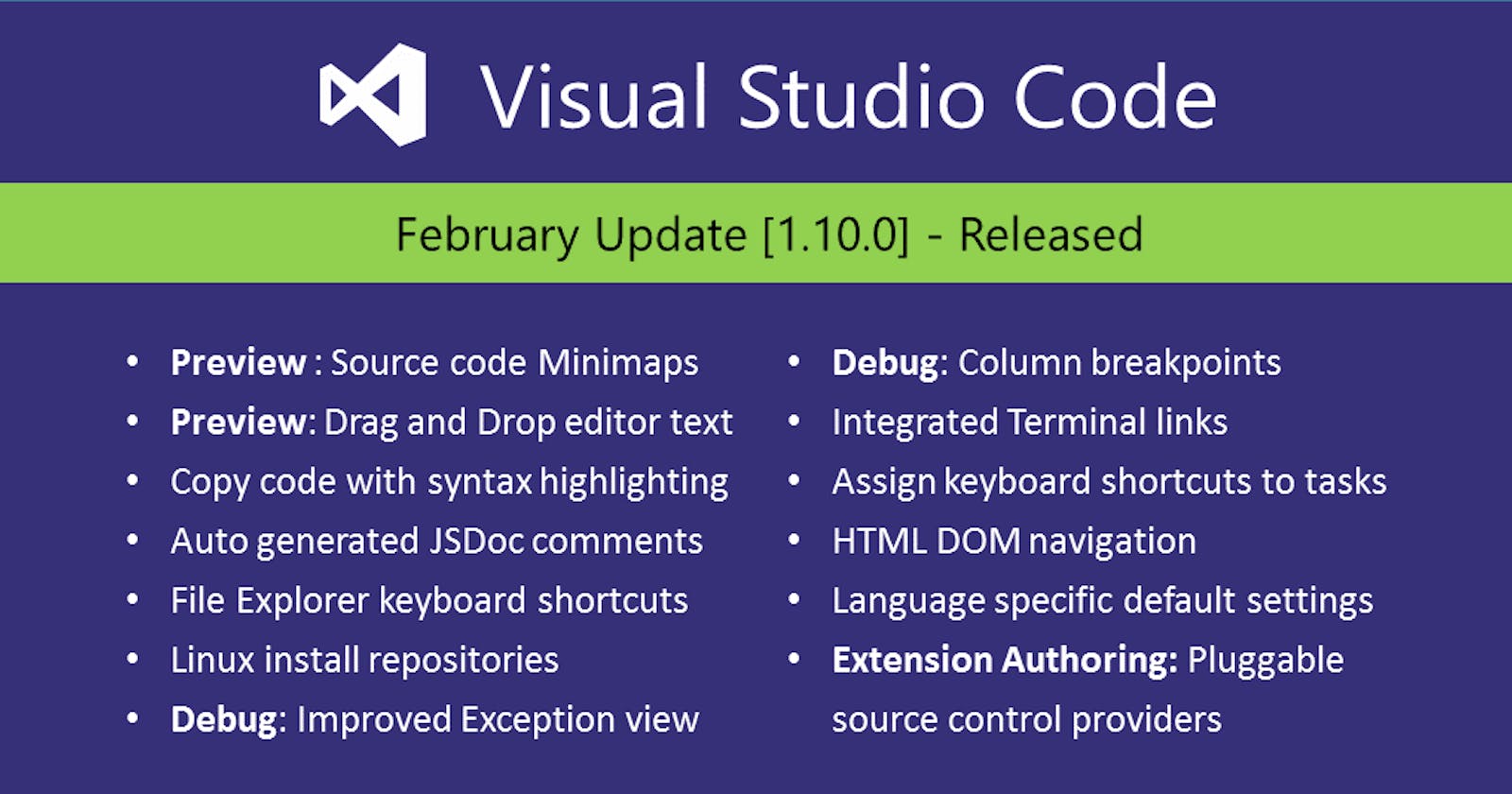 Visual Studio Code February 2017
