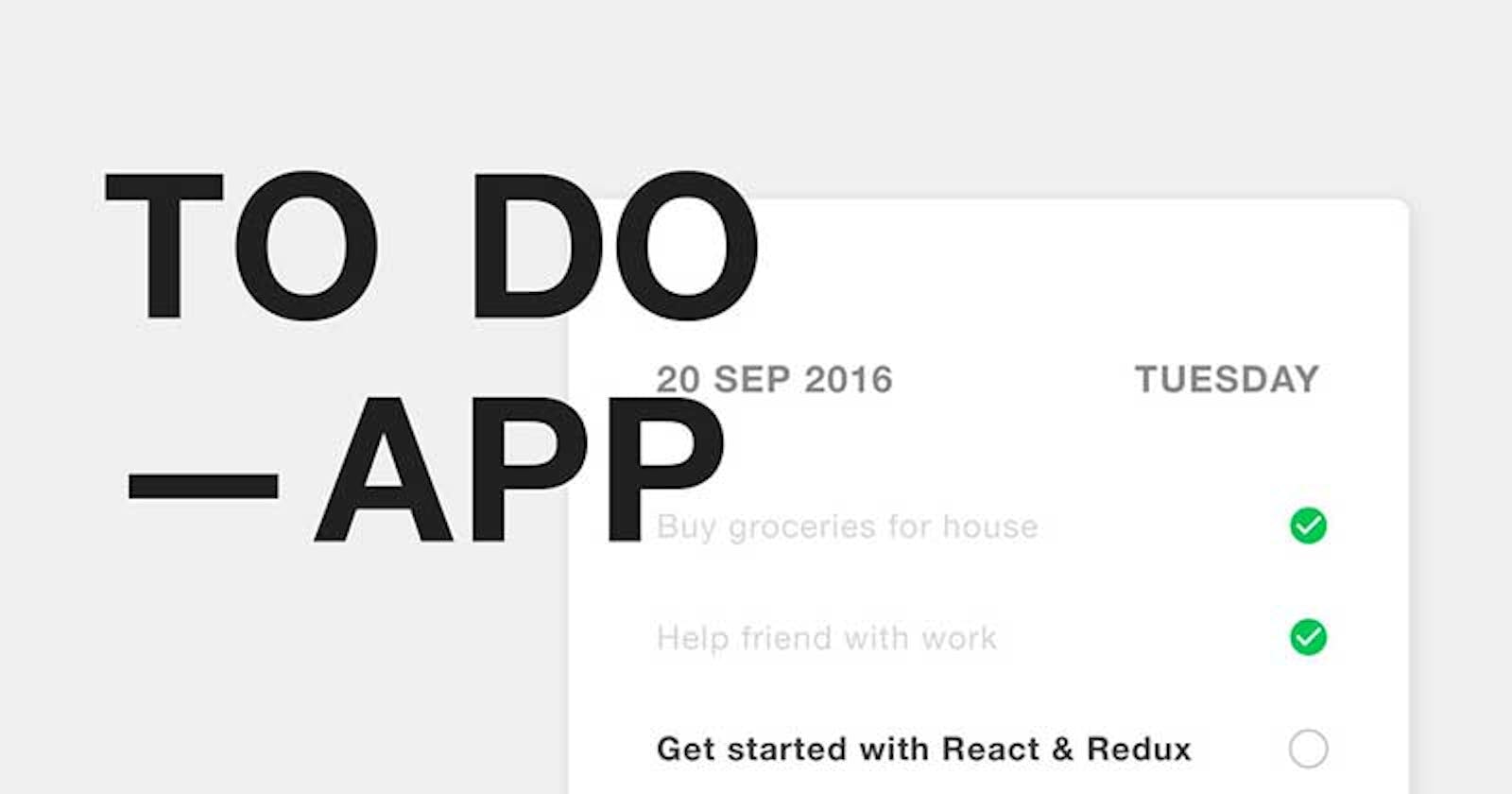 Getting started with ES6 and React — by building a Minimal Todo App