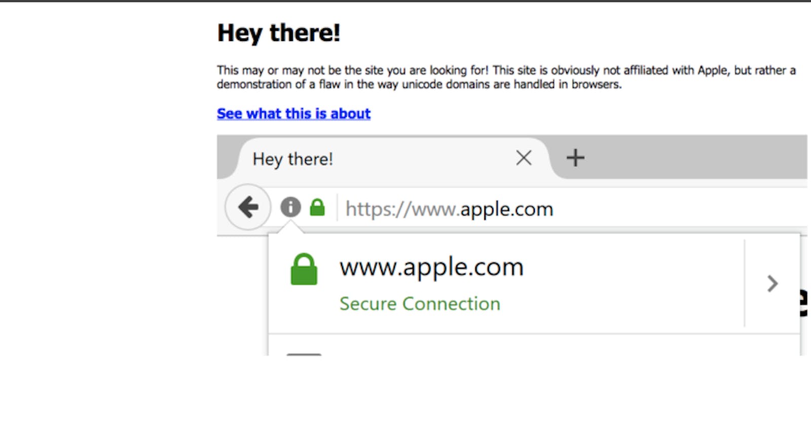 Chrome, Firefox, and Opera users beware: This isn't the apple.com you want
