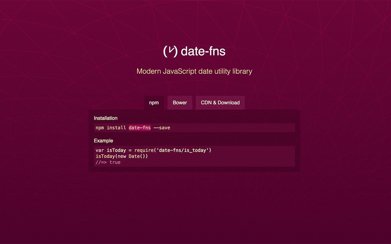 Library-Datefnsjs