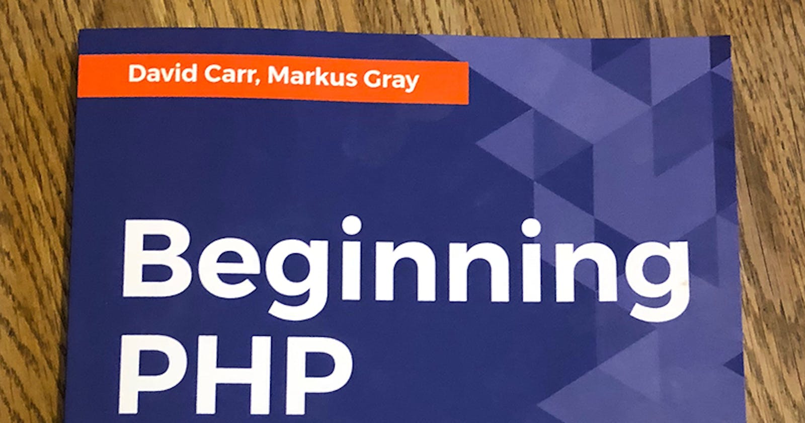 I recently published my new book Beginning PHP