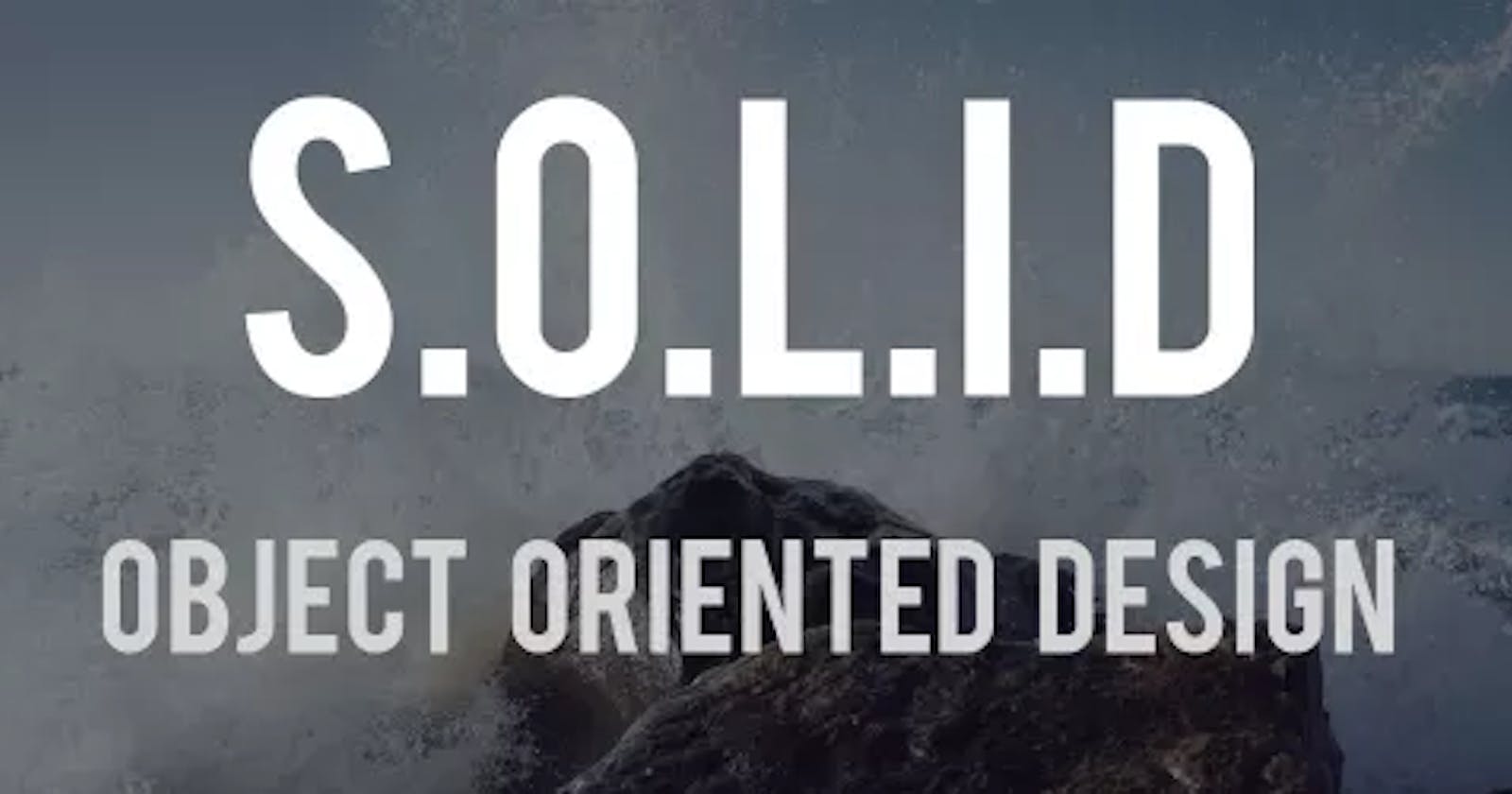 S.O.L.I.D : an object-oriented design(OOD)
