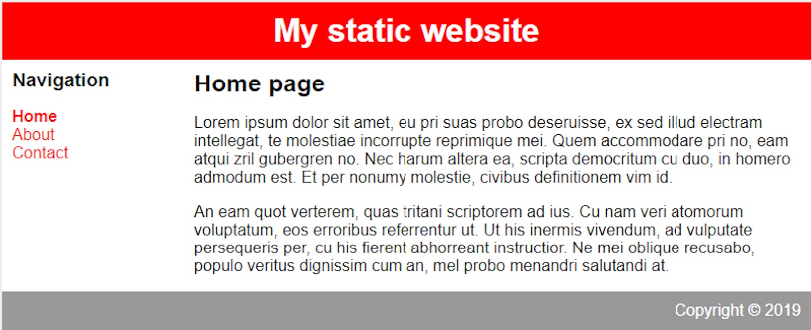 Serve static HTML files locally