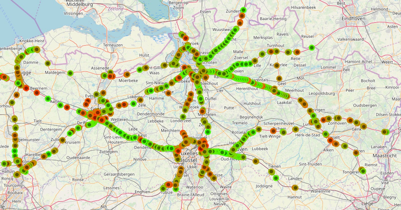 Traffic data visualized!