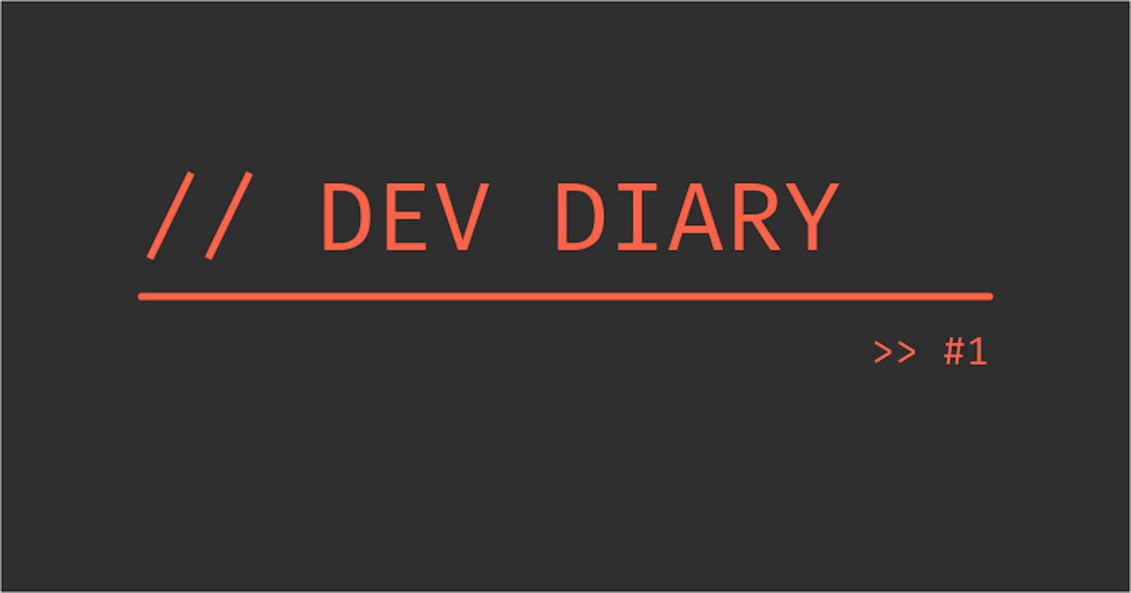 Dev Diary #1: About Me - A Lone Programmer
