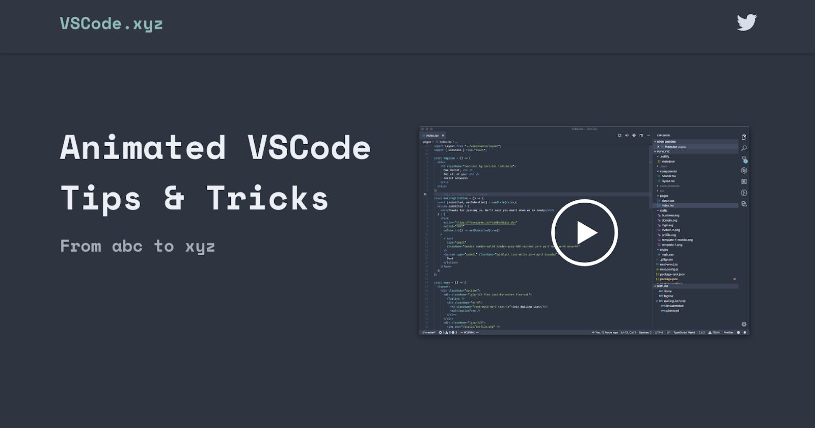 VSCode Tips & Tricks Collection in GIF