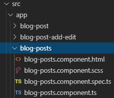 Components (blog-posts folder) in VS Code
