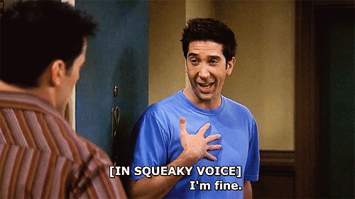 Ross from FRIENDS explaining my emotional outburst