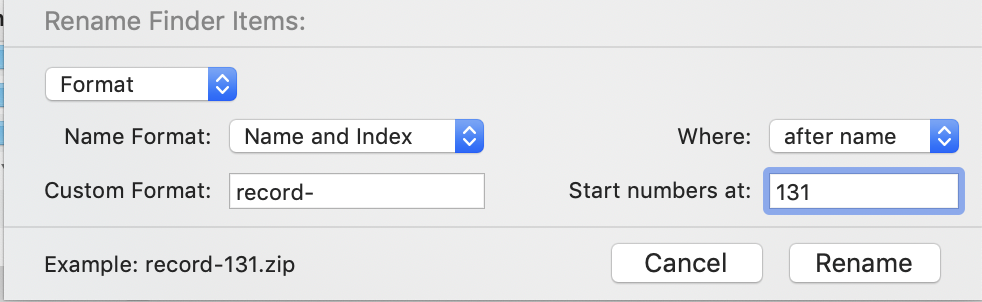 what function to rename files on mac for python