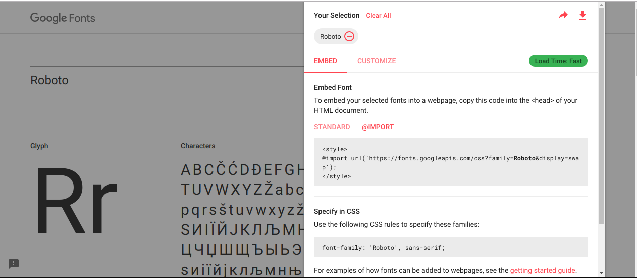 Downloading font from Google Fonts