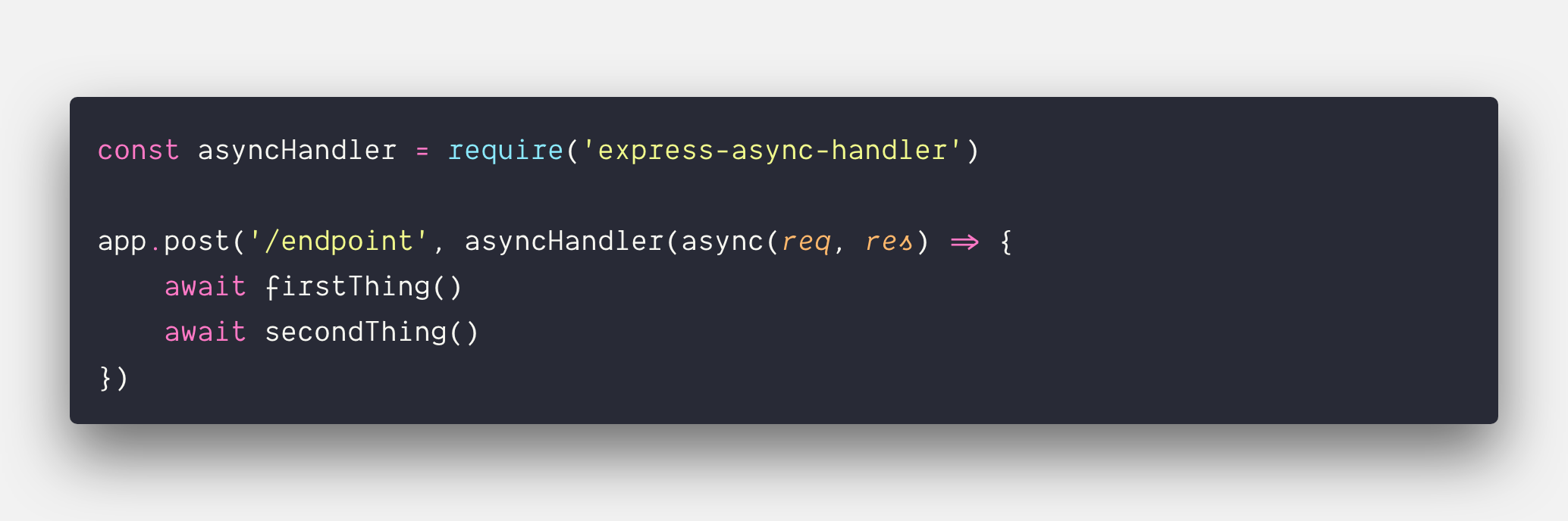 Using Async/await in Express - Hashnode