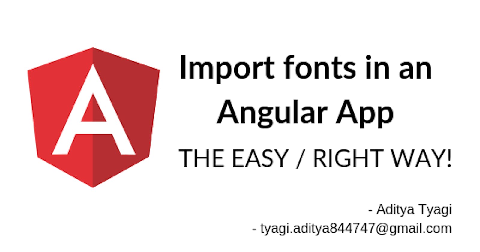 Import fonts in an Angular App - THE EASY / RIGHT WAY!