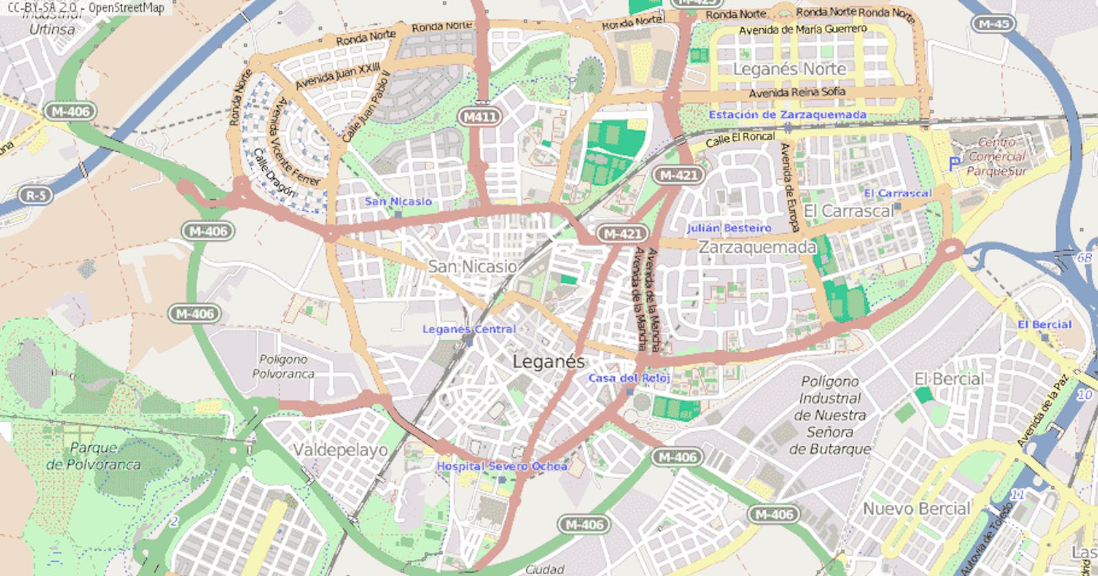 OpenStreetMap Data Case Study: Leganés