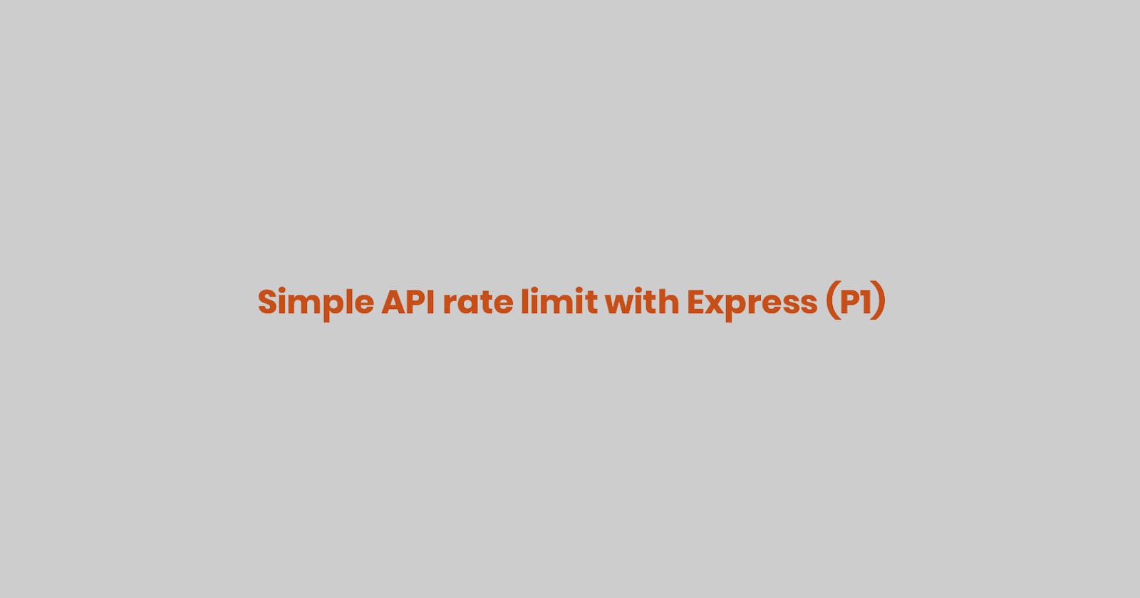 How to add API rate limits to your Express API