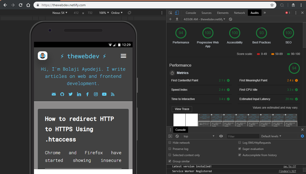 Introduction to Chrome Lighthouse