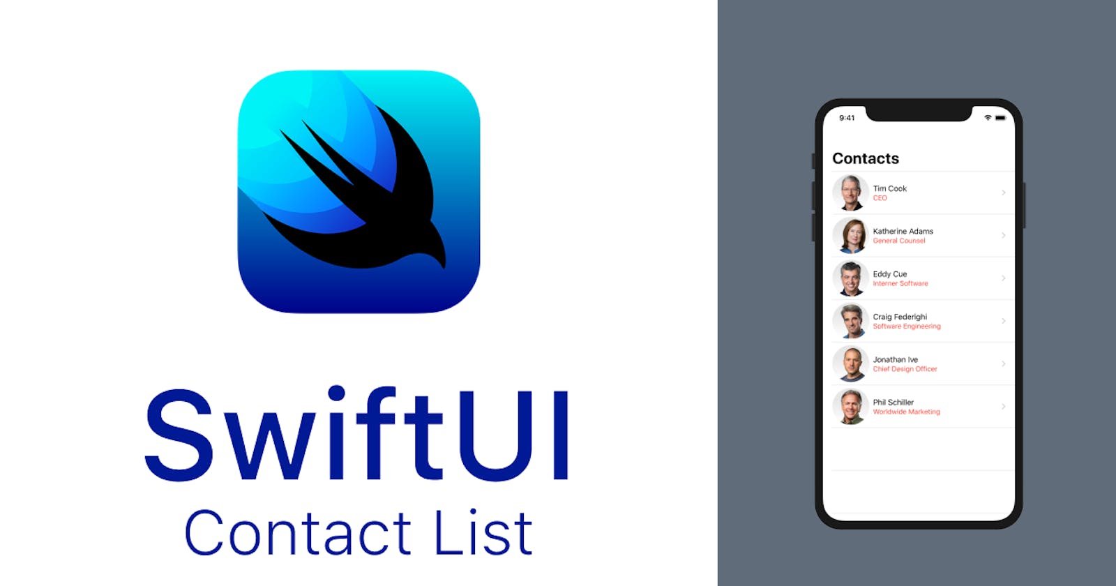 Build a Simple Contact List with SwiftUI