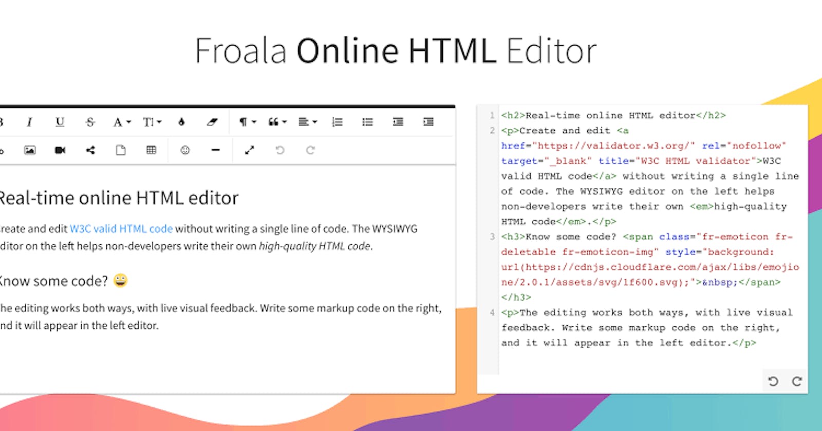 Froala Editor's Online Presence