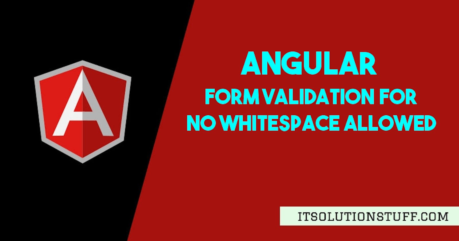 How to add not allowed whitespace validator in Angular?
