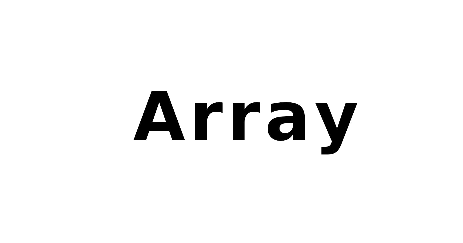 Array — Data Structure
