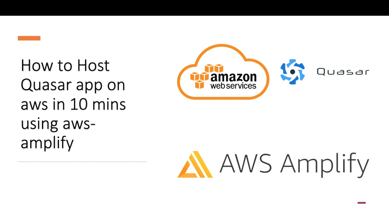 How to Host Quasar application on aws in 10 mins using aws-amplify