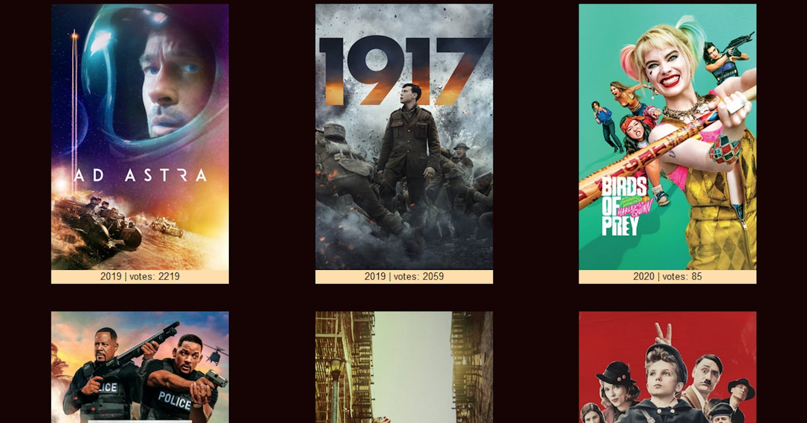 RETRIEVAL AND DISPLAY OF MOVIE LIST FROM API USING A SERVICE