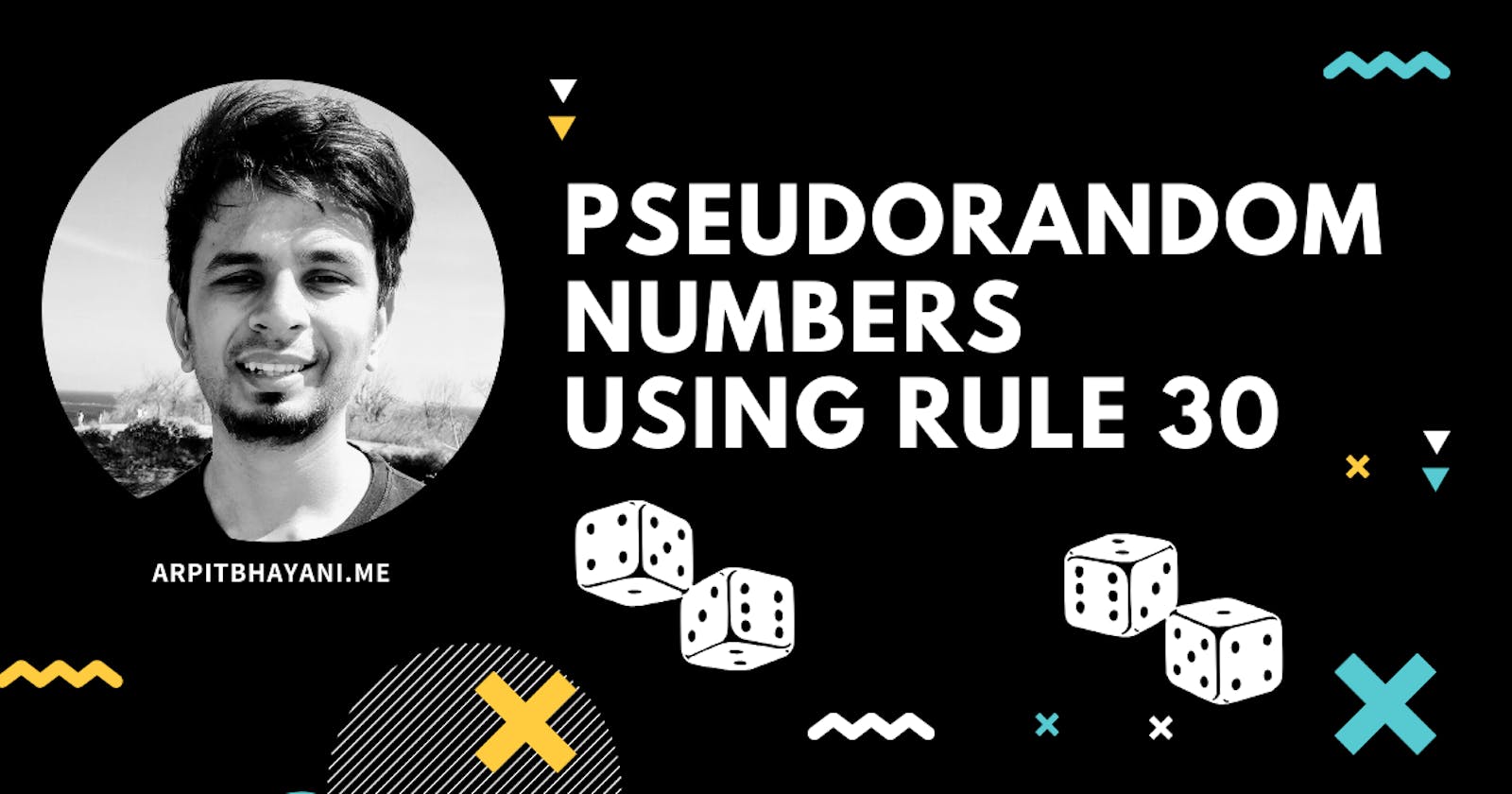 Pseudorandom numbers using Rule 30