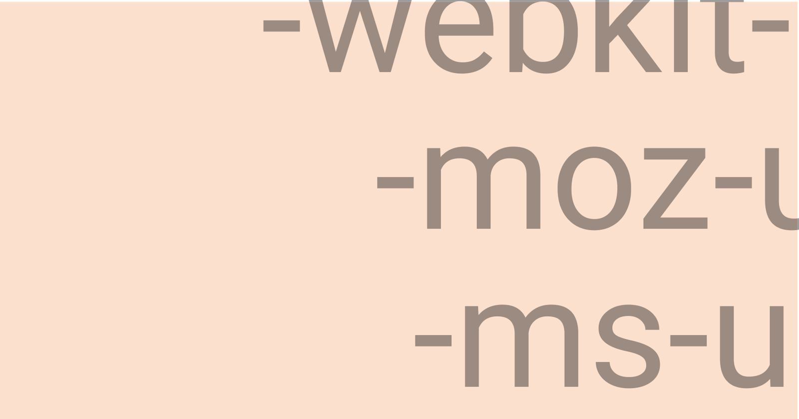 Vendor Prefixes in CSS