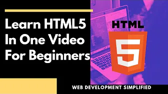 Learn HTML5 For Absolute Beginners In One Video