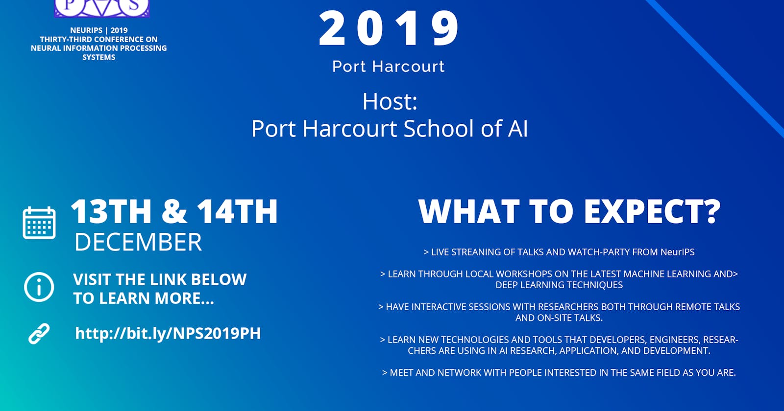 Announcing NeurIPS Meetups Port Harcourt!