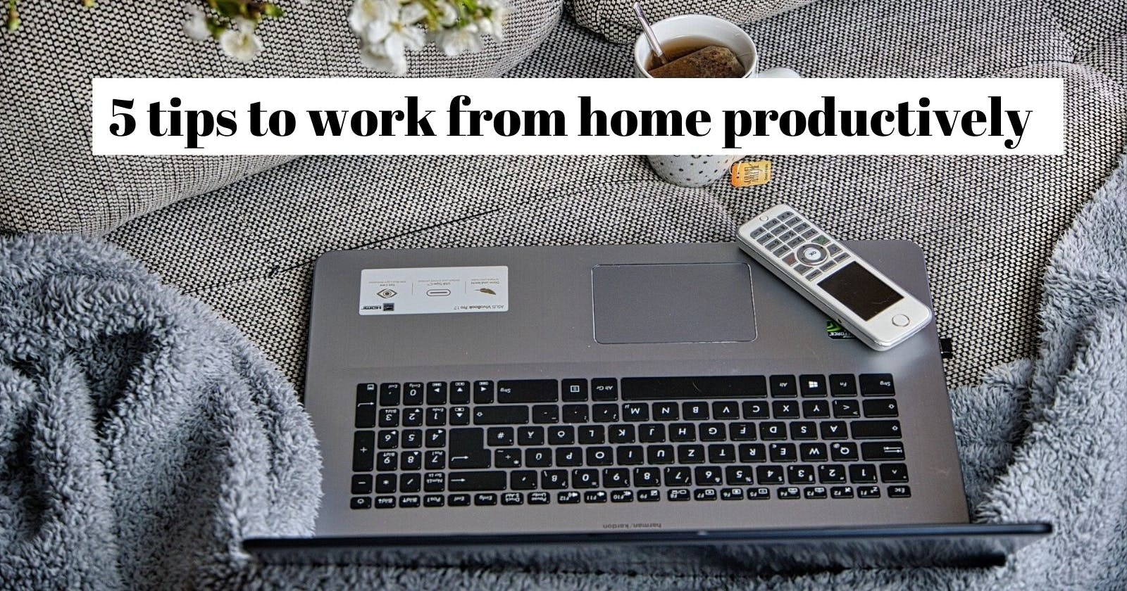5 tips to work from home productively