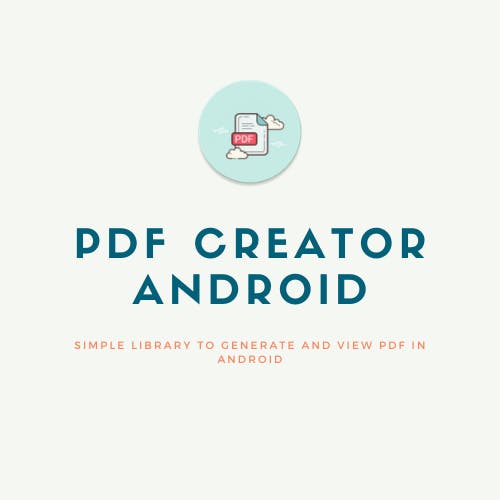 Simple library to generate and view PDF in Android.png