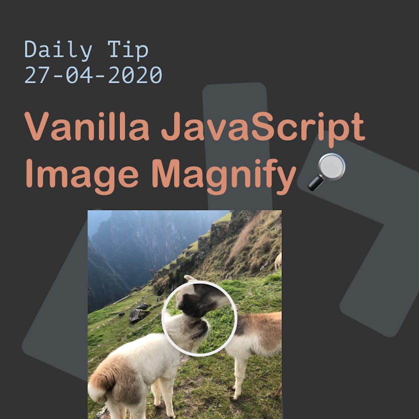 Vanilla JavaScript Image Magnify 🔎