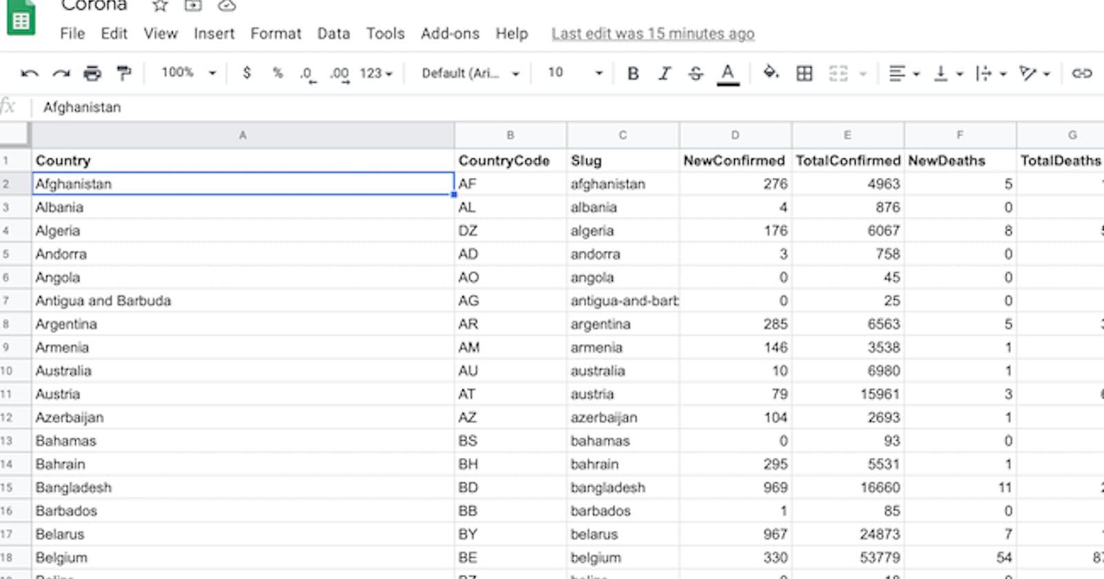 Load JSON into Google Sheet recurrently