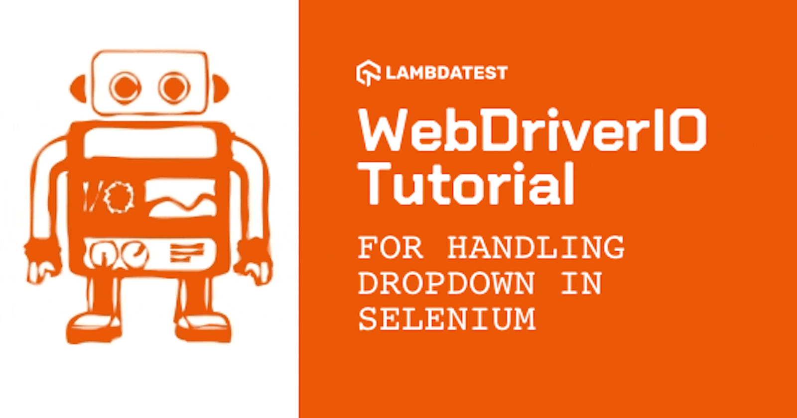 WebDriverIO Tutorial For Handling Dropdown In Selenium
