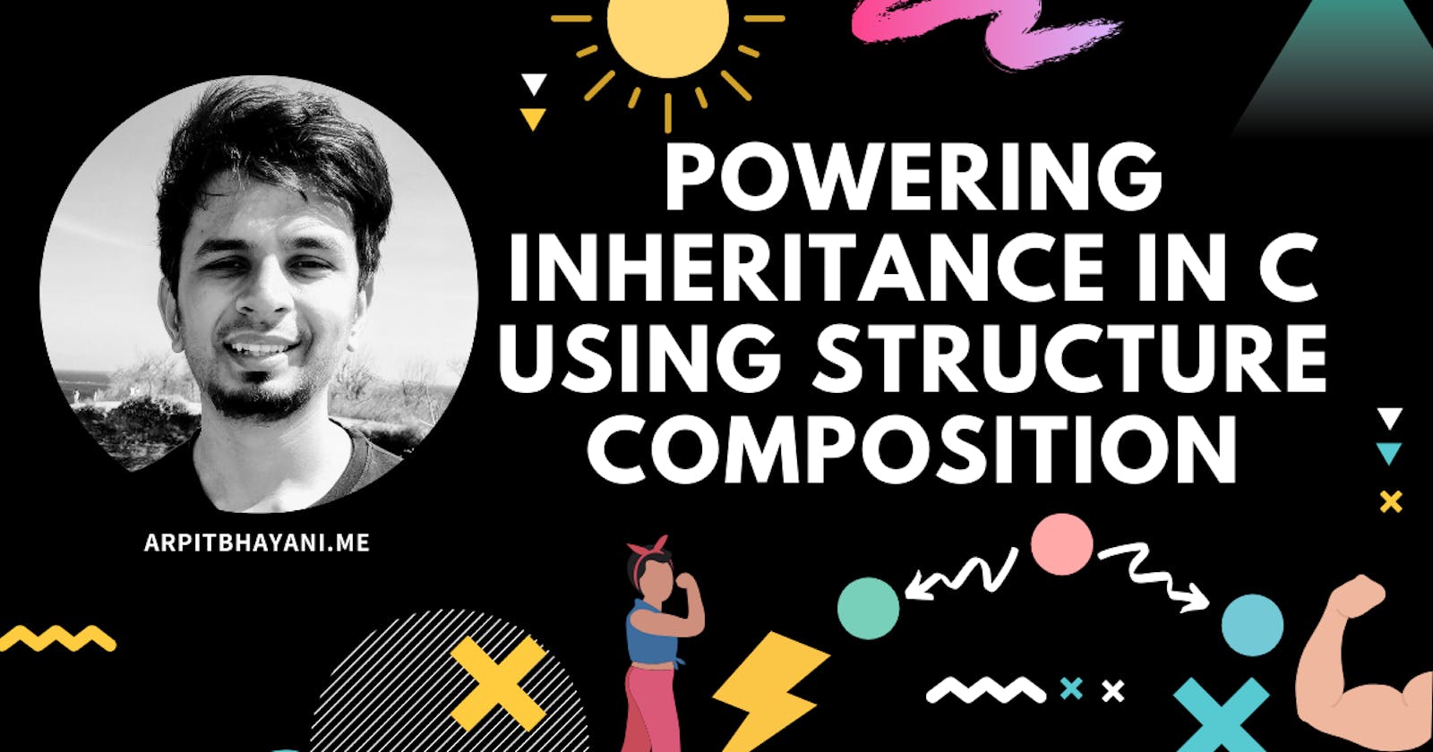 Powering inheritance in C using structure composition