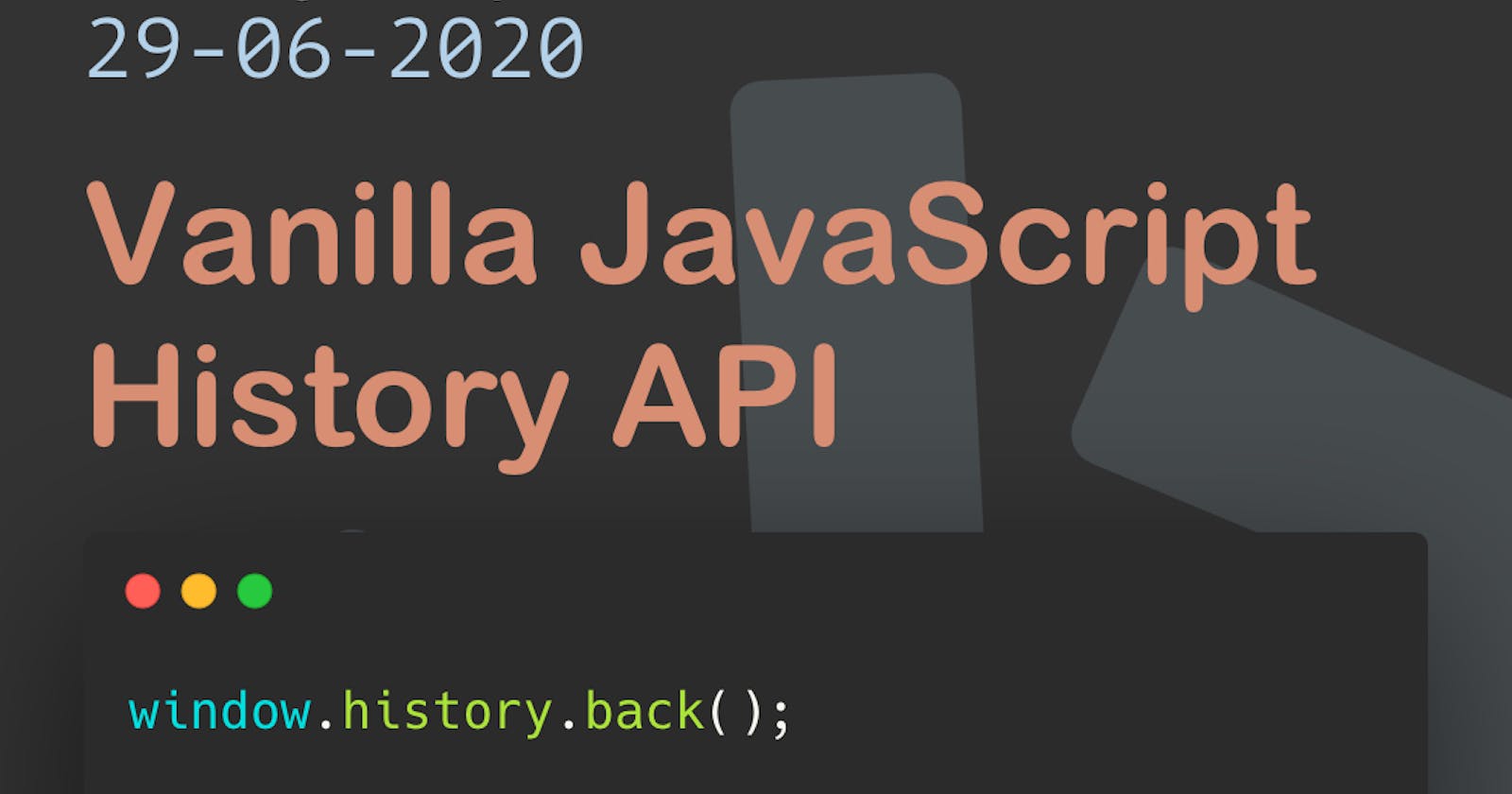 Vanilla JavaScript History API