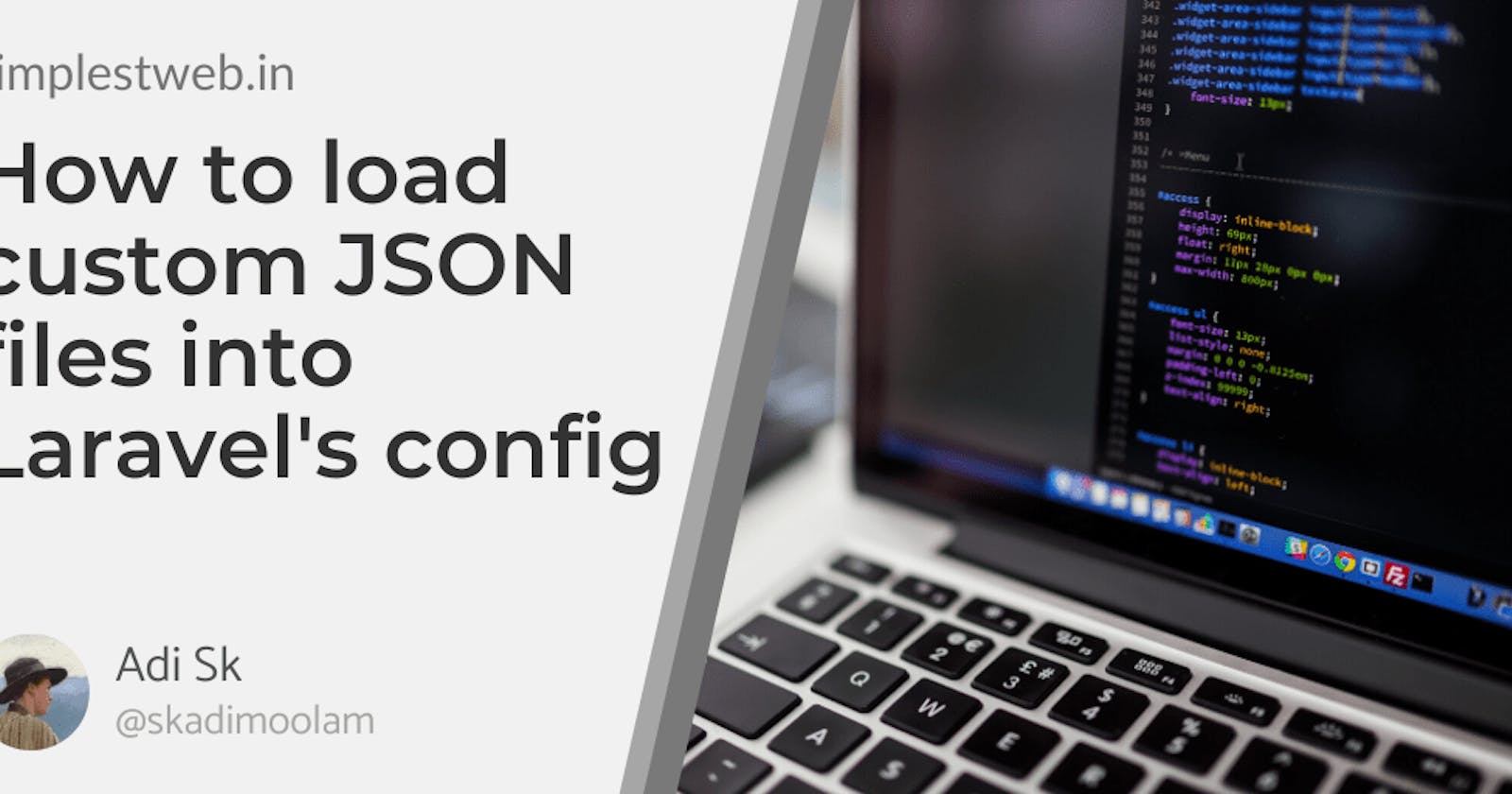How to load custom JSON files into Laravel's config