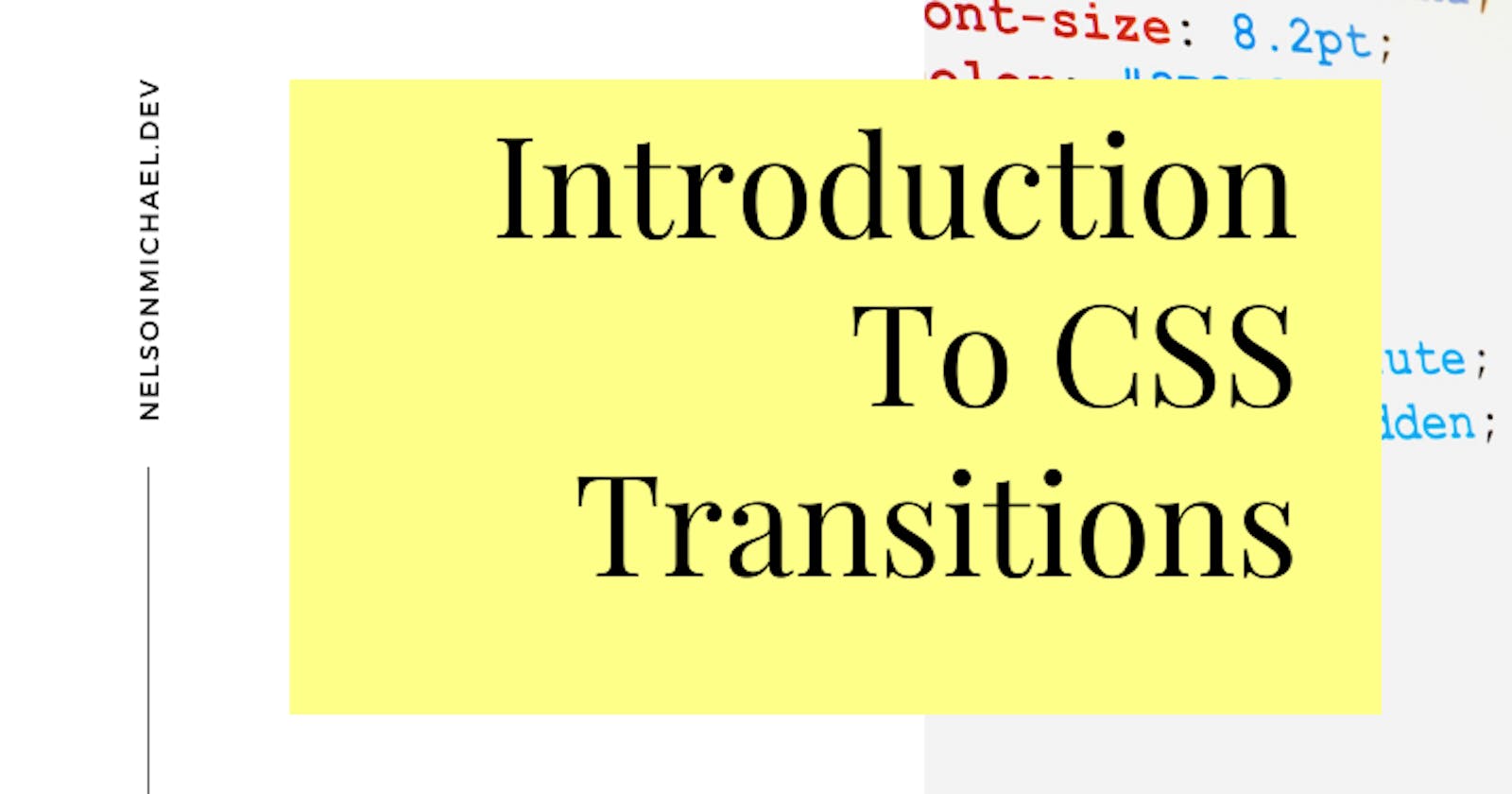 Introduction to CSS Transitions