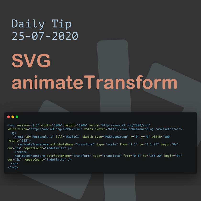SVG animateTransform