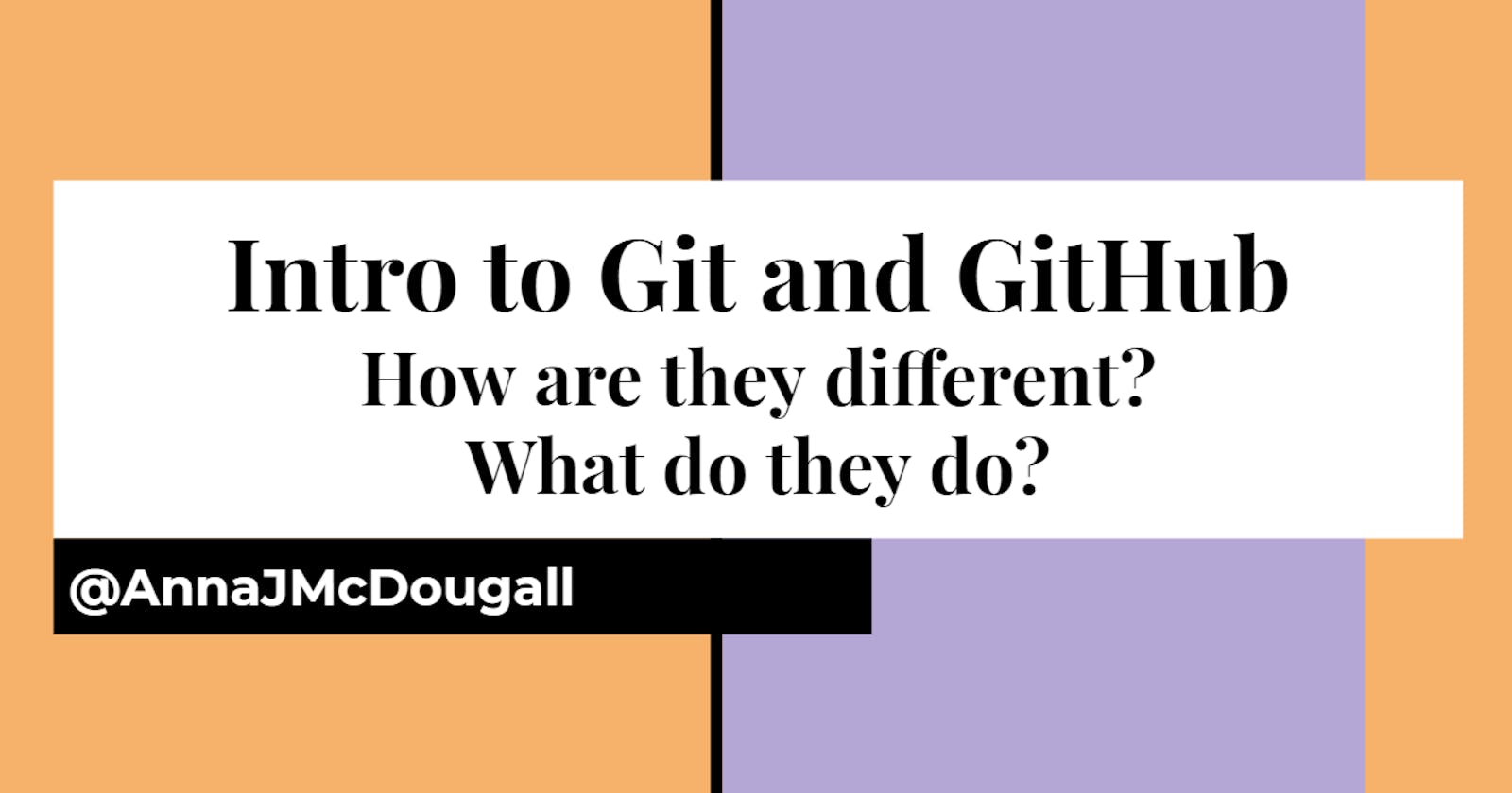 Introduction to Git and GitHub: How are they different? What do they do?