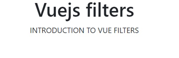 Vue Filters