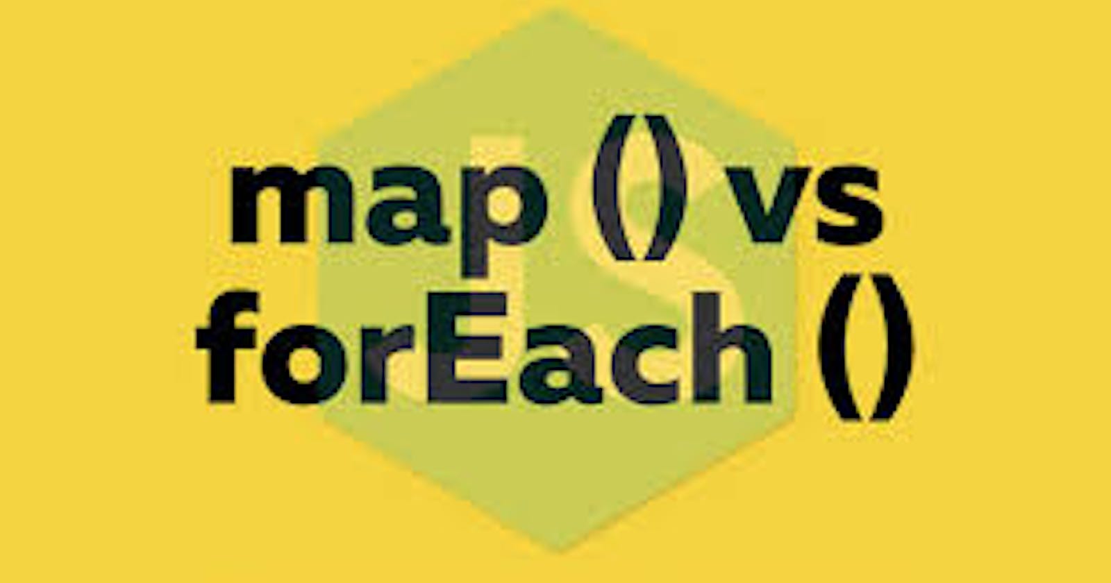 Understanding JavaScript Array.map() and Array.forEach()