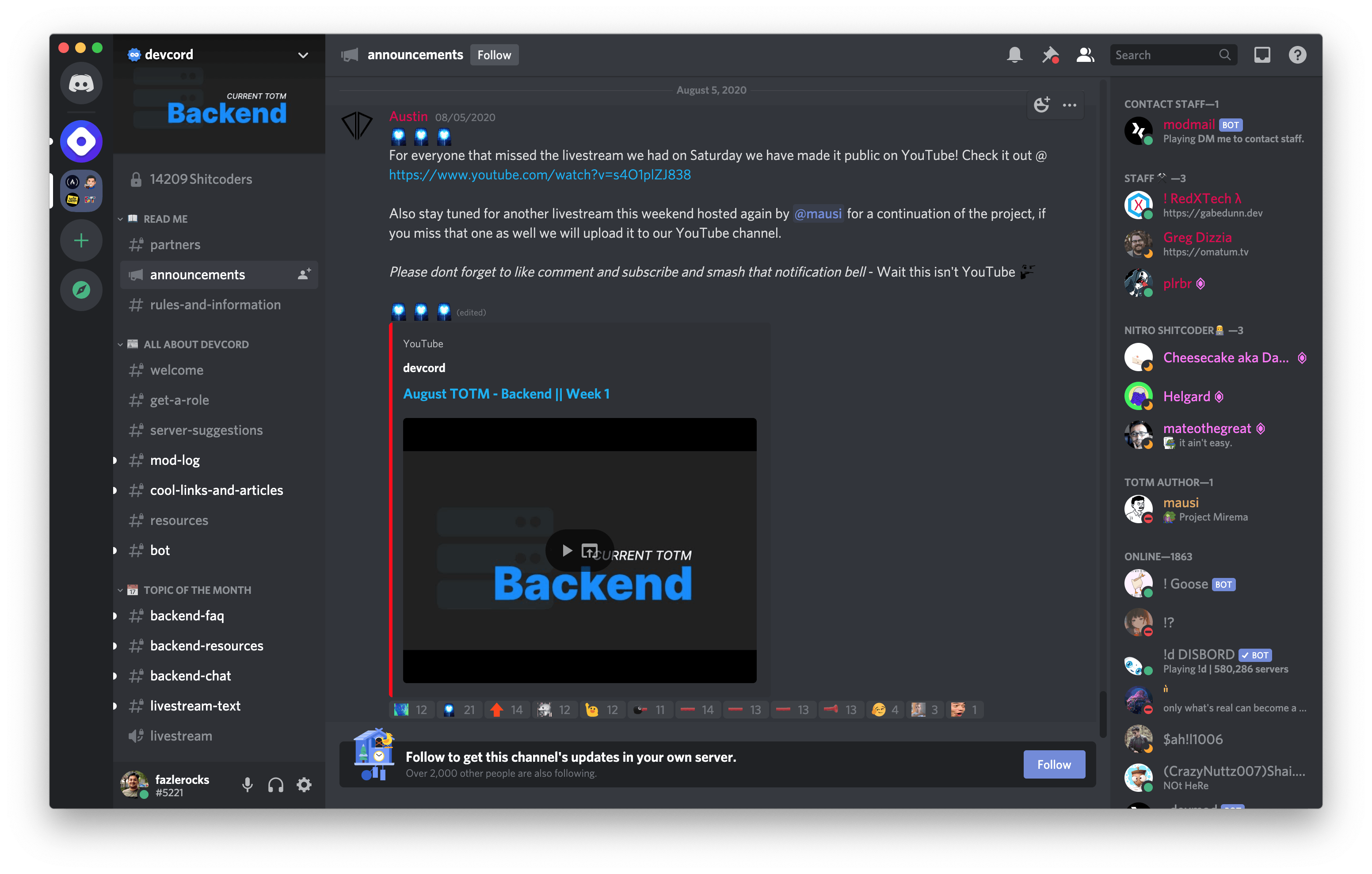 Discord Servers to join as a Developer - DEV Community