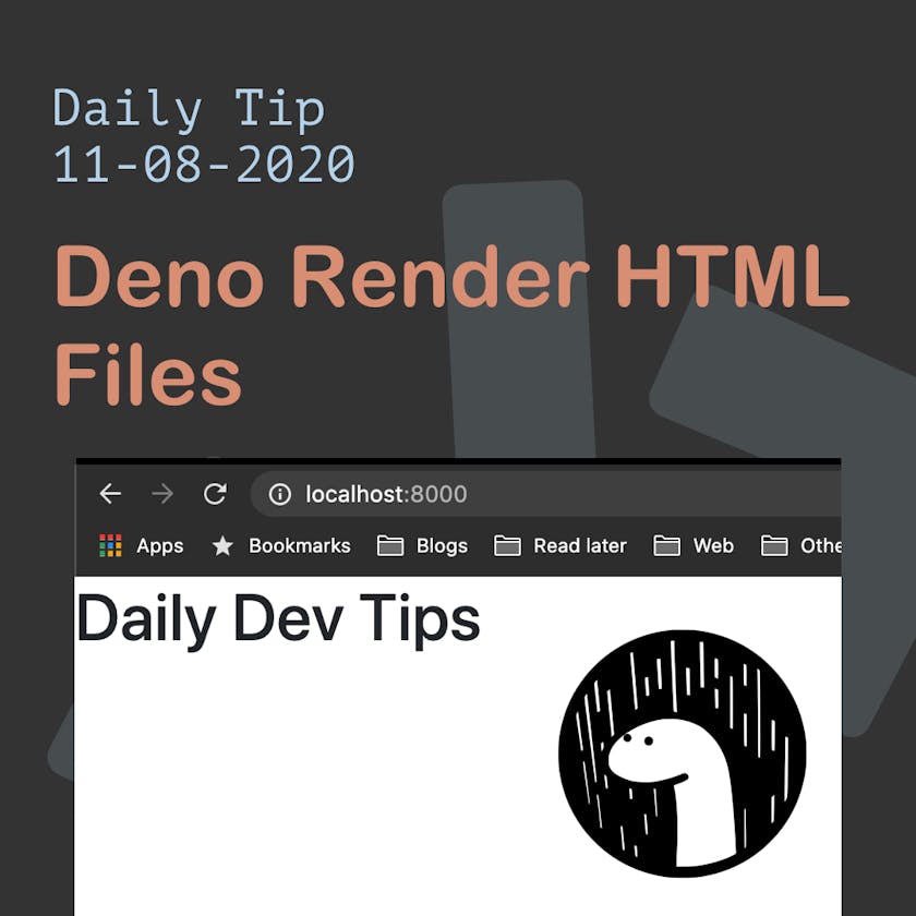 Deno Render HTML Files