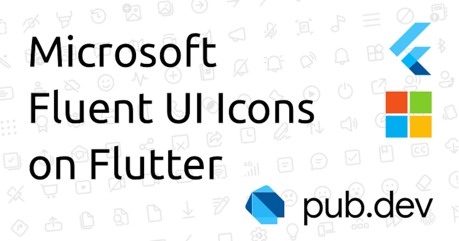 My first Flutter package: Microsoft Fluent UI Icons