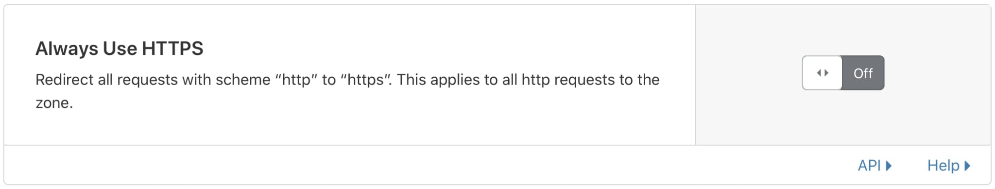 Cloudflare always use HTTPS feature