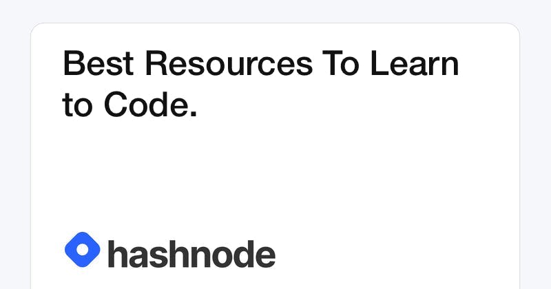 Best Resources To Learn to Code