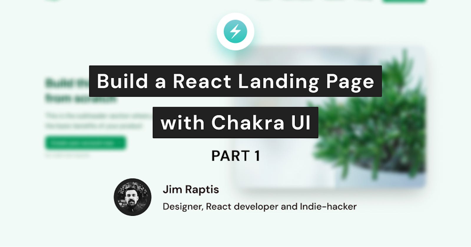 Build a Landing Page with Chakra UI - Part 1