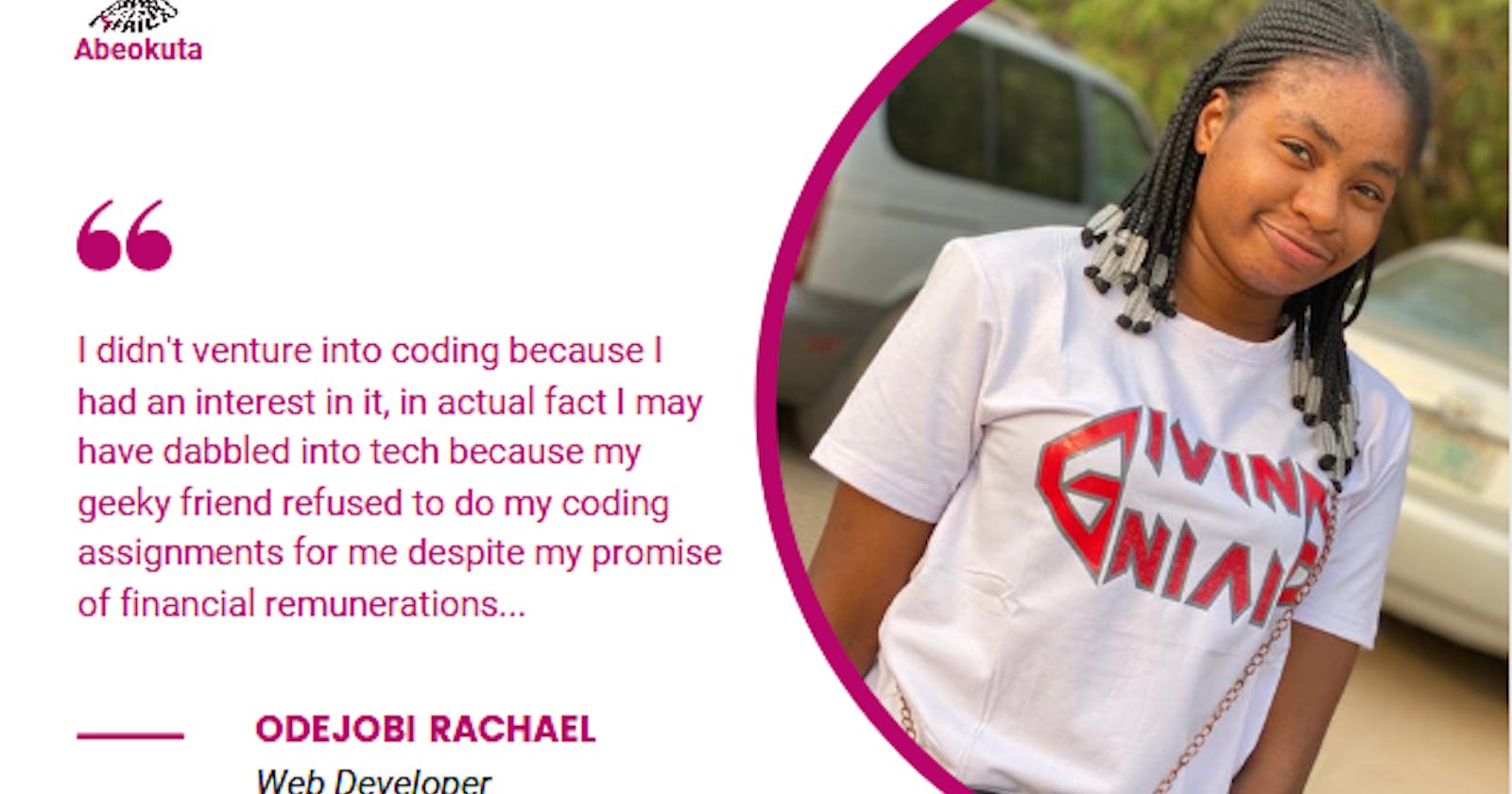 A chat with Odejobi Rachael...